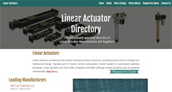 Desktop Screenshot of linearactuatormanufacturers.com